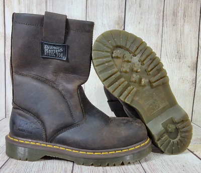 Dr. Martens (2011) Work Icon 2295 Unisex M6/W7 Cuero Marrón Puntera Acero Media pantorrilla Foto 1 de 4