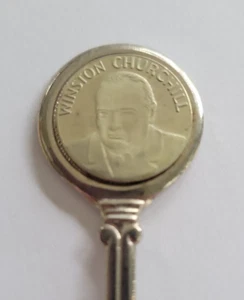 Vintage Winston Churchill Souvenir Collector Spoon UK 4.5 in - Picture 1 of 3