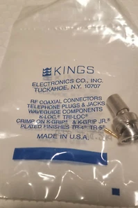 Connecteur KINGS RF 2025-79-9 - Fiches coaxiales - Photo 1/2