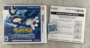 Pokemon: Alpha Sapphire (Nintendo 3DS, 2014) PROBADO EN CAJA envío gratuito 8 insignias - Imagen 1 de 9