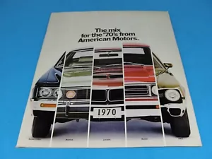 1970 American Motors Catalog, The Mix for the 70s, AMX Javelin, Hornet, Rebel - Picture 1 of 6