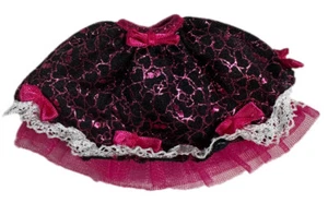Monster High Sweet 1600 Draculaura Doll Skirt Replacement  Pink Black With Bows - Picture 1 of 2