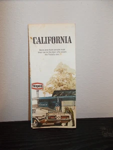 Mapa de ruta vintage Texaco California 1972 (cubierta Shelby 1968) - Imagen 1 de 2