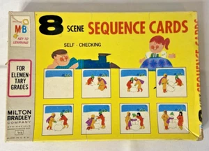 Milton Bradley 6 set 8 carte sequenza scena 1972 made in USA - Foto 1 di 8
