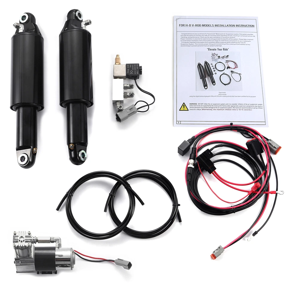 Amortiguadores de suspensión neumática ajustables V-ROD paseo para Harley Vrod Muscle 2007-2017 Foto 1 de 4