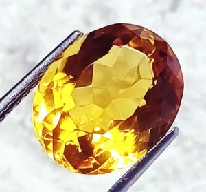 Citrine 7.20 Ct Oval Shape Loose Gemstone Certified - Picture 1 of 4