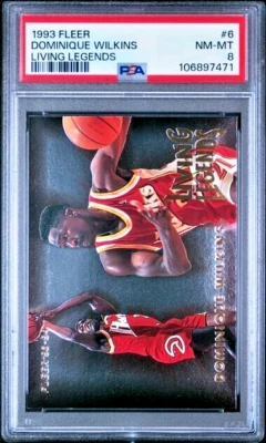 Dominique Wilkins 1993 Fleer Living Legends #6 PSA 8 Hawks HOF - Image 1 of 3