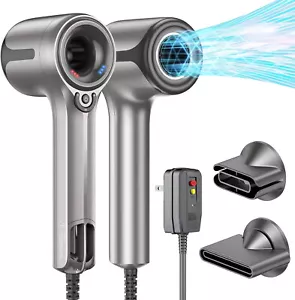 Ionic Hair Dryer Fast-Drying with Brushless DC Motor with 2 Magnetic Nozzles - Picture 1 of 10