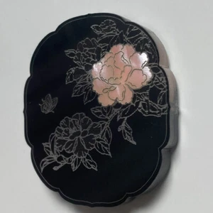 Mother Of Pearl Memo Holder Magnetic Fridge Magnet Korea Rare Design PeonyFlower - Picture 1 of 5