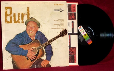 LP BURL IVES BURL 1963 DECCA DL 74361 ORIG PRESS STEREO FOLK / COUNTRY VG++ - Image 1 of 2