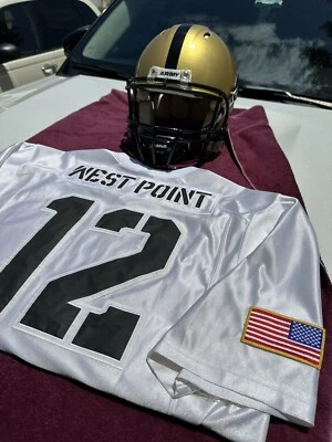 ARMY BLACK KNIGHTS CUSTOM FOOTBALL HELMET AND JERSEY COMBO  - Image 1 of 4