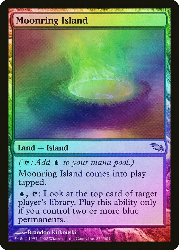 Moonring Island FOIL Shadowmoor PLD Land Uncommon MAGIC MTG CARD ABUGames - Image 1 of 1