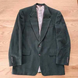 Vintage Hart Schaffner & Marx Camel Hair Blazer Suit Jacket Green Size 42 L - Picture 1 of 12