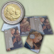 2 EURO MÜNZE GEDENKMÜNZE SAN MARINO 550. TODESTAG Filippo Lippi 2019 BU ST