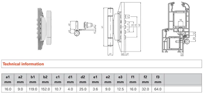SFS INTEC Cerniera DYNAMIC 3DN regolabile per cava euro col. GRIGIO ARGENTO ø - Immagine 1 di 3