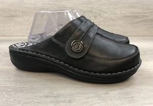 Propet Mujer Mules Cuero Negro 10 Sin Cordones Informal Confort Correa Ortopédica - Imagen 1 de 9