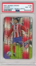Sergio Aguero 2007-08 Mundicromo Las Fichas De La Liga Security PSA 8 #188