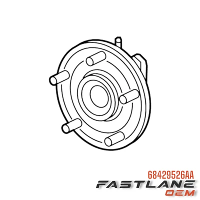 Buje y cojinete de freno Chrysler Pacifica 2017-2024 nuevo OEM 68429526AA Foto 1 de 4