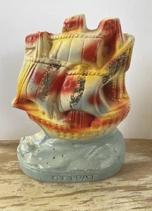 De colección clipper barco galeón premio carnaval tiza figura estatua brillo - Imagen 1 de 7