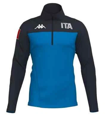 FW 2025 KAPPA ITA SCI ITALIA 6CENTO 687BK MICROPILE PILE MEZZA ZIP 341U1QW A03