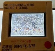 Jasper Johns “Tantric I Detail” 35mm Color Slide. Pop Art Neo-dadaist