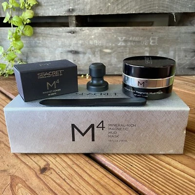 NOVO Kit Seacret 4 Peças M4 Kit Máscara de Lama Magnética Rico em Minerais - Imagem 1 de 4