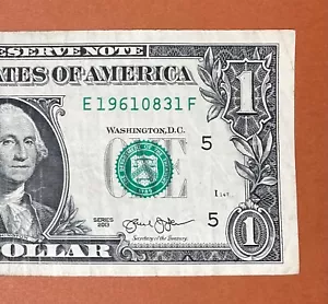 1961 August 31 (E 19610831 F) Birthday Note $1 One Dollar Bill - Picture 1 of 3