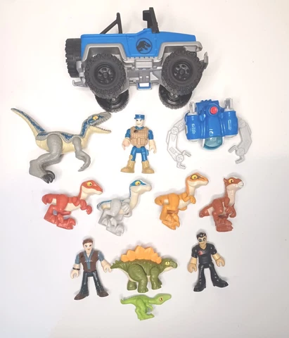Imaginext Jurassic World Owen Grady,Dr.Malcom & More Lot of 12 Cover