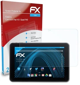 atFoliX 2x Screen Protector for Captiva CAPTIVA Pad 10.1 Quad FHD clear - Afbeelding 1 van 8