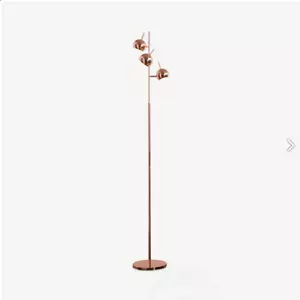 MADE.com Austin 3-Light Adjustable Floor Task Lamp with Copper Globe Shades - Picture 1 of 5