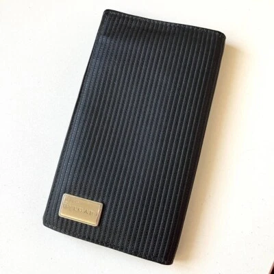 Cartera larga de cuero auténtico BVLGARI MileRighe Foto 1 de 4