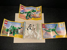 LEGO CREATOR: Mighty Dinosaurs (31058) - Includes Original Manuals & Misc Pieces