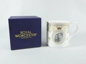 2011 Royal Worcester Boxed William Catherine Kate Marriage Mug Royal Wedding - Picture 1 of 7