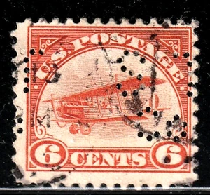 #C1 US 6 CENT ORANGE CURTIS JENNY-USED-N/G-FINE - Picture 1 of 1