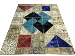 Turkish Vintage Patchwork Carpet - Picture 1 of 3