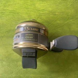 Zebco 33 Classic Gold Roller Bearing Fishing Reel Vintage Made USA Smooth Super - Picture 1 of 11