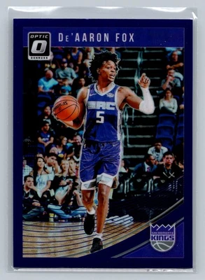 2018-19 Donruss Optic #51 De'Aaron Fox Purple - Image 1 of 2