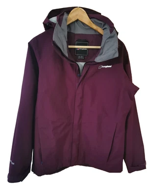 Chaqueta Berghaus Goretex Mujer Talla UK 12 Impermeable Transpirable Capucha Púrpura Foto 1 de 4