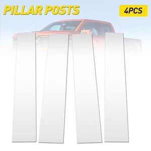For Ford F150 2004-2014 Chrome STYLE Car Pillar Post Door Window Trim Cover 4PCS - Picture 1 of 9