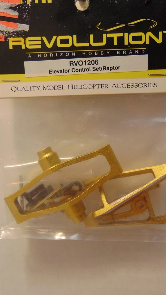 Horizon Hobby Revolution RVO1206 Gold Elevator Control Set Raptor NIB - Image 1 of 1