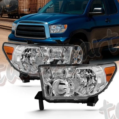 Headlights Fit For 2007-2013 Toyota Tundra 2008-2017 Sequoia Left+Right Pair Foto 1 de 4
