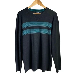 NEW SMARTWOOL Sparwood Stripe Wool Blend Crewneck Pullover Sweater SZ XL Preppy - Picture 1 of 8