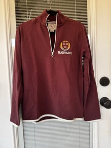 The League Harvard Quarter Zip Pullover Burgundy - Picture 1 of 7