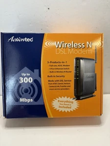 ACTIONTEC 300 Mbps Wireless N DSL Modem GT784WN-01A - Picture 1 of 6