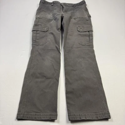 Pantalones comerciales Duluth para mujer 12x31 gris carga carpintero ropa de trabajo curvesetter Foto 1 de 4