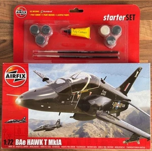 Airfix A50114 BAe Hawk T Mk.1A Model Kit Starter Set 1:72 Old Shop Stock Sealed - Picture 1 of 2