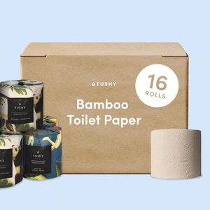 Premium Bambus Toilettenpapier | 3-lagig, 300 Blatt pro Rolle - 16 Stück - Bild 1 von 12