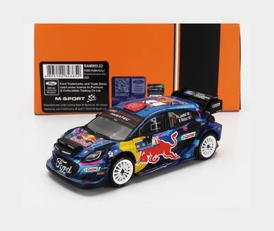 1:43 IXO Ford Puma Rally1 Red Bull #7 Rally Central Europ.2023 Loubet RAM905.22 - Immagine 1 di 2