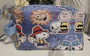 Bolsa de Maquillaje Peanuts & Snoopy O Estuche Grande para Lápices 23 X 12 X 10 Cm Azul - Imagen 1 de 4