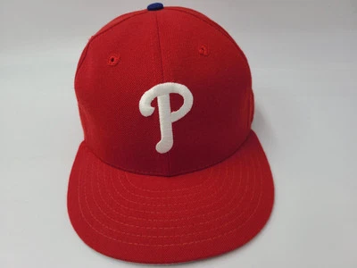 De Colección Philadelphia Phillies New Era 59Fifty Modelo Profesional Ajustado 7 1/8 Sombrero Gorra Lana Foto 1 de 4
